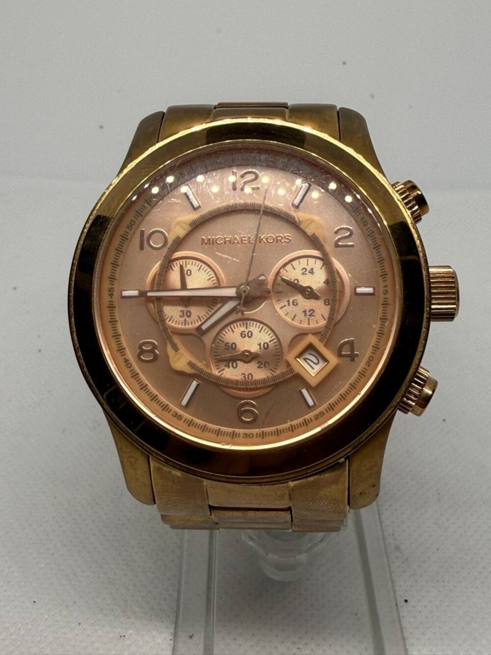 Michael Kors Runway MK8096 Men’s Rose Gold Chronograph Stainless Steel Watch